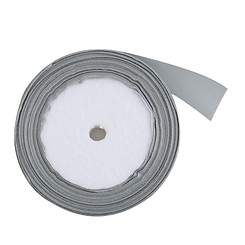 DECORNIJIA 1 Rolle Partydekoration Handwerk Basteln Bastelset Hochzeitsdeko Satinband Doppelseitiges Band Schleife Grey von DECORNIJIA