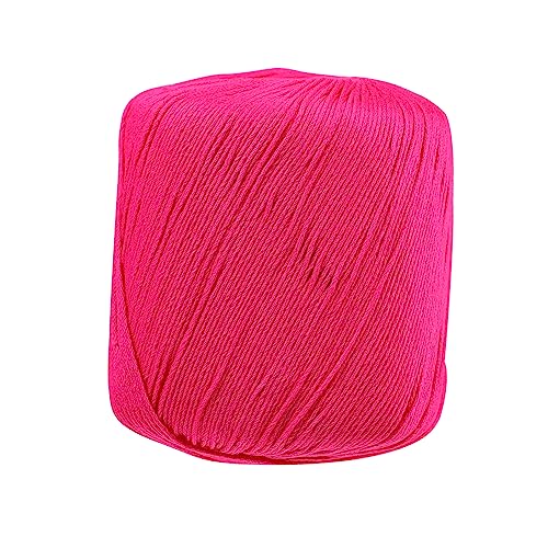 DECORNIJIA 1 Rolle Saftiger Spitzenfaden Baumwollgarn Baumwollband handgefertigtes Strickseil Makramee-Schnur Strickgarn baumwoll string baumwollschnur Baumwollkordel DIY Bastelseil Baumwolle von DECORNIJIA