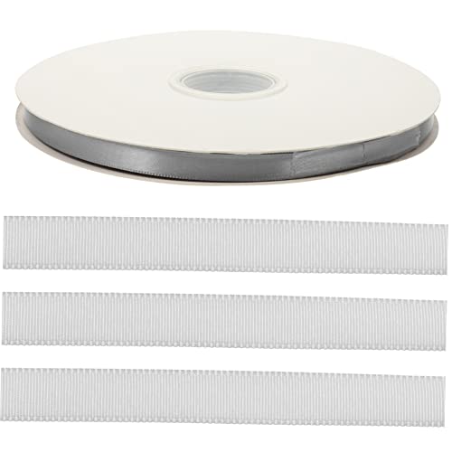 DECORNIJIA 1 Rolle handgemachtes Weben Bänder zum Verpacken Stoffband Bänder für Handwerk zum Einpacken seidenband ribbon okay schneidbares Geschenkband praktisches Bastelband Polyester Grey von DECORNIJIA