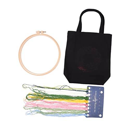 DECORNIJIA 1 Satz Bestickte Tasche Aus Segeltuch Tasche Für Frauen Schulter Ästhetische Tragetasche Leinentasche Stickerei Personalisiert Große Tragetasche Aus Segeltuch Taschenbeutel von DECORNIJIA