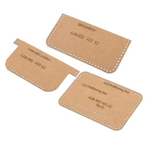 DECORNIJIA 1 Satz DIY Wallet Vorlage Kraftpapier Multifunktionale Schablonen für Lederarbeiten Präzise Muster für Handgemachte Geldbörsen und Kartenhalter Wiederverwendbar und Langlebig DECORNIJIA 1 Satz DIY Wallet Vorlage Kraftpapier Multifunktionale Schablonen für Lederarbeiten Präzise Muster für Handgemachte Geldbörsen und Kartenhalter Wiederverwendbar und Langlebig von DECORNIJIA