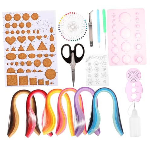 DECORNIJIA 1 Satz Diy Papier Quilling Set Teiliges Bastelset mit Farbkarten und Zubehör für Projekte Handgemachte Materialien für Schule für Anfänger und Profis DECORNIJIA 1 Satz Diy Papier Quilling Set Teiliges Bastelset mit Farbkarten und Zubehör für Projekte Handgemachte Materialien für Schule für Anfänger und Profis von DECORNIJIA