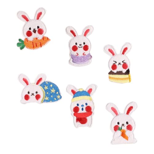 DECORNIJIA 1 Satz Häschen-aufkleber Flicken Für Kleidung Flicken Für Bekleidung Stickerei Kleidungsflicken Gestickte Applikation Süße Aufnäher Stoff Dekorative Patches Nähen Polyester 6 Stück DECORNIJIA 1 Satz Häschen-aufkleber Flicken Für Kleidung Flicken Für Bekleidung Stickerei Kleidungsflicken Gestickte Applikation Süße Aufnäher Stoff Dekorative Patches Nähen Polyester 6 Stück von DECORNIJIA