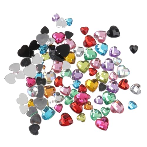 DECORNIJIA 1 Satz Nagelbohrer nagellack nagelgele nail art set Nageldekorationssatz nail liquid nailflo Herz Nagelkunst Silber Nagelschmuck Charms Reize Nagelkunstzubehör Maniküre- Acryl von DECORNIJIA