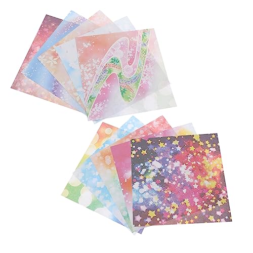 DECORNIJIA 1 Satz Origami Papier Set Doppelseitiges Papier für Bastelprojekte für Kreative Kunstwerke und DIY Dekoration für Erwachsene von DECORNIJIA