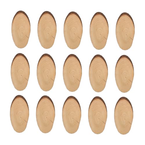 DECORNIJIA 1 Satz Oval Holzscheiben Diy Hochzeitsdekorationen Glatte Oberfläche für Malerei und Beschriftung Vielseitige Holzaccessoires für Bastelprojekte und Feiern DECORNIJIA 1 Satz Oval Holzscheiben Diy Hochzeitsdekorationen Glatte Oberfläche für Malerei und Beschriftung Vielseitige Holzaccessoires für Bastelprojekte und Feiern von DECORNIJIA