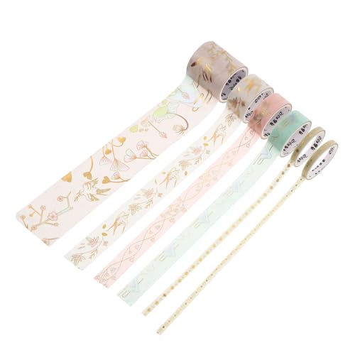 DECORNIJIA 1 Schachtel Aufklebertaschenband Planer-aufkleber - -aufkleber Diy Bastelaufkleber Selbstklebendes Vergoldungsband Dekoratives Klebeband Japanisches Papier DECORNIJIA 1 Schachtel Aufklebertaschenband Planer-aufkleber - -aufkleber Diy Bastelaufkleber Selbstklebendes Vergoldungsband Dekoratives Klebeband Japanisches Papier von DECORNIJIA
