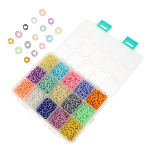 DECORNIJIA 1 Schachtel Glasperlen Bunt zum Auffädeln DIY Schmuckherstellung Perlen mit Farbenfrohe Bastelperlen für Halsketten und Armbänder Glasperlen für Handwerksprojekte DECORNIJIA 1 Schachtel Glasperlen Bunt zum Auffädeln DIY Schmuckherstellung Perlen mit Farbenfrohe Bastelperlen für Halsketten und Armbänder Glasperlen für Handwerksprojekte von DECORNIJIA
