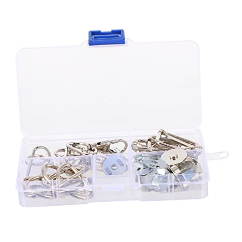DECORNIJIA 1 Schachtel Hakenschnalle D Schnalle Magnetschnalle Taschenhakenring Zubehör Schlüssel Taschennähringe Drehverschlüsse, Karabinerhaken d Haken Eisen Silver DECORNIJIA 1 Schachtel Hakenschnalle D Schnalle Magnetschnalle Taschenhakenring Zubehör Schlüssel Taschennähringe Drehverschlüsse, Karabinerhaken d Haken Eisen Silver von DECORNIJIA