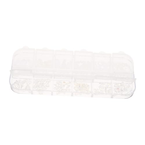 DECORNIJIA 1 Schachtel Nagel Dekorationsset Fächer mit Perlen und Charms Funkelnde Nail Art Schmucksteine Vielseitige DIY Nagelverzierung für Anfänger und Profis Kompakte Aufbewahrungsbox von DECORNIJIA