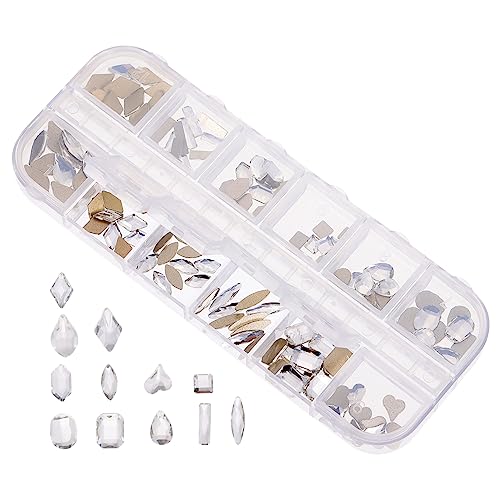 DECORNIJIA 1 Schachtel Nagelbohrer Edelsteine für Nägel Nailart-Anhänger mit Strasssteinen Nagel Strass strasssteine für nägel nagellack Nageldekoration Nailart-Strasssteine Metall Weiß DECORNIJIA 1 Schachtel Nagelbohrer Edelsteine für Nägel Nailart-Anhänger mit Strasssteinen Nagel Strass strasssteine für nägel nagellack Nageldekoration Nailart-Strasssteine Metall Weiß von DECORNIJIA