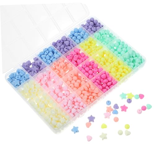DECORNIJIA 1 Schachtel Teiliges Acryl Perlen für Bunte DIY Bastelperlen mit Herz und Stern Motiven Leichte Vielseitige Schmuckperlen für Armbänder Halsketten und Kreative Bastelprojekte DECORNIJIA 1 Schachtel Teiliges Acryl Perlen für Bunte DIY Bastelperlen mit Herz und Stern Motiven Leichte Vielseitige Schmuckperlen für Armbänder Halsketten und Kreative Bastelprojekte von DECORNIJIA