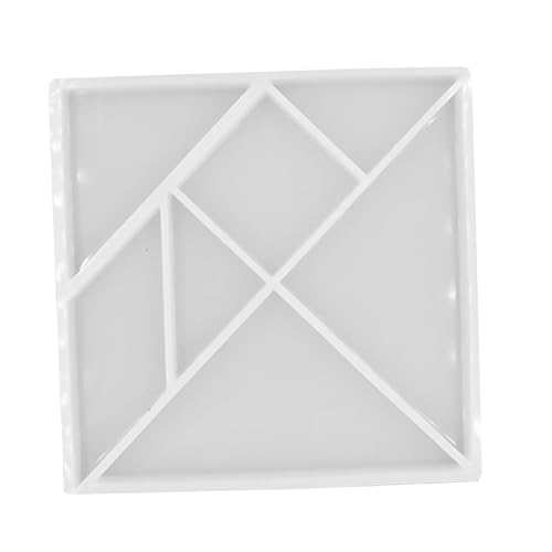 DECORNIJIA 1 Stück DIY Silikon Tangram Gießform Kreative Jigsaw Puzzle Epoxidharz Form Lebensmittelechtem Silikon für Heimwerkerprojekte und für von DECORNIJIA