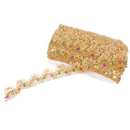 DECORNIJIA 1 Stück Drei Paillettenspitze Blumen- Kleiderverzierung Bunte Zierleisten Tanzkleidungsstück Strapazierfähiger Spitzenbesatz Bekleidungsbesatz Ethnische Ordnung Golden Links DECORNIJIA 1 Stück Drei Paillettenspitze Blumen- Kleiderverzierung Bunte Zierleisten Tanzkleidungsstück Strapazierfähiger Spitzenbesatz Bekleidungsbesatz Ethnische Ordnung Golden Links von DECORNIJIA