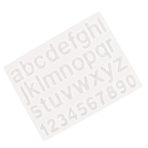 DECORNIJIA 1 Stück Silikonform für Buchstaben und Zahlen DIY Schmuck Gießform Hochwertigem Langlebigem Material für Kreative Handwerksprojekte zum Dekorieren von Keksen und Mehr von DECORNIJIA
