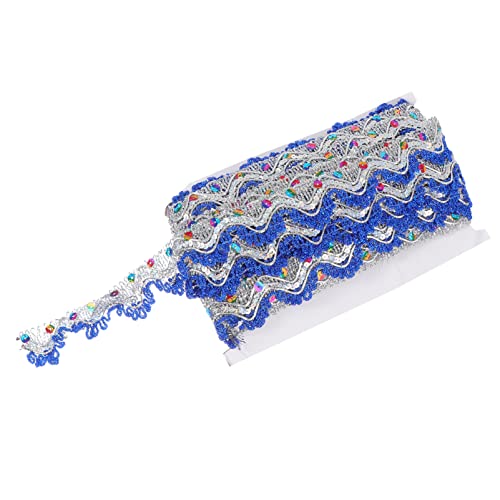 DECORNIJIA 1 Stück drei Paillettenspitze Spitzenstoff funkelnd Verzierungen Festival-Outfit Rüsche trim goldhochzeit vorhanghalter decorations vorhänge bunte Zierleiste Spitzenband links Blue DECORNIJIA 1 Stück drei Paillettenspitze Spitzenstoff funkelnd Verzierungen Festival-Outfit Rüsche trim goldhochzeit vorhanghalter decorations vorhänge bunte Zierleiste Spitzenband links Blue von DECORNIJIA