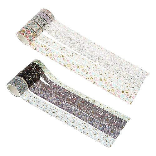 DECORNIJIA 10 Rollen Dekoratives Papier Klebeband Diy Scrapbook Washi Tape mit Goldfolien Design zum Basteln Journaling und Kreativen Projekten DECORNIJIA 10 Rollen Dekoratives Papier Klebeband Diy Scrapbook Washi Tape mit Goldfolien Design zum Basteln Journaling und Kreativen Projekten von DECORNIJIA