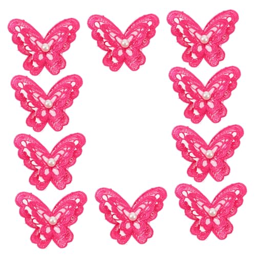 DECORNIJIA 10 Stück Bekleidungszubehör-Patches Stoffflicken selber nähen Dekorativ Patch aufnähen für trimmen Kleidung DIY Applikation handgemachtes kleidungszubehör schmetterling Rosy DECORNIJIA 10 Stück Bekleidungszubehör-Patches Stoffflicken selber nähen Dekorativ Patch aufnähen für trimmen Kleidung DIY Applikation handgemachtes kleidungszubehör schmetterling Rosy von DECORNIJIA
