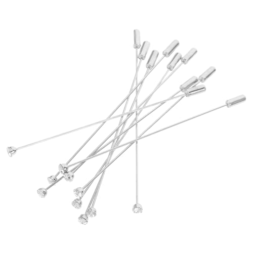 DECORNIJIA 10 Stück Broschennadeln: Sicherheitsnadeln Mit Stopper Zur Schmuckherstellung, Kostümbroschen, Schmuckzubehör Zum Basteln, Für Hüte, Schals, Revers, Corsage, 96 Mm DECORNIJIA 10 Stück Broschennadeln: Sicherheitsnadeln Mit Stopper Zur Schmuckherstellung, Kostümbroschen, Schmuckzubehör Zum Basteln, Für Hüte, Schals, Revers, Corsage, 96 Mm von DECORNIJIA