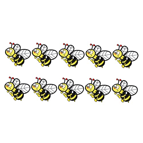 DECORNIJIA 10 Stück Cartoon Bienen Patches Bügel und Nähaufnäher für DIY Kleidung Kostüme Taschen und Hüte Niedliche Stickerei Applikationen für Kreative Bastelprojekte DECORNIJIA 10 Stück Cartoon Bienen Patches Bügel und Nähaufnäher für DIY Kleidung Kostüme Taschen und Hüte Niedliche Stickerei Applikationen für Kreative Bastelprojekte von DECORNIJIA