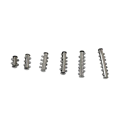 DECORNIJIA 10 Stück DIY Schmuckzubehör Metall Multi Strang Röhrenverschluss Verbinder für und Armbänder Varianten für Schmuckherstellung von DECORNIJIA
