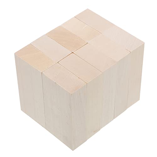 DECORNIJIA 10 Stück DIY Unbehandelte Lindenholz Planken Schnitzholz für Bastelprojekte für Kunsthandwerk und Dekoration von DECORNIJIA