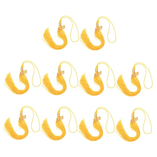 DECORNIJIA 10 Stück Doktorhut Quasten für Abschlussfeier Handgefertigte Diy Graduation Hat Tassels Dekorative Accessoires für Studenten Festliche Dekorationen für Graduation Caps von DECORNIJIA