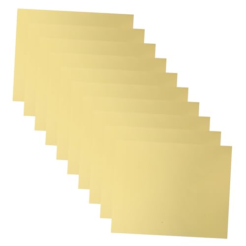 DECORNIJIA 10 Stück Goldene Bastelkarton Papier Metallic Glänzend Einseitig für DIY Kunsthandwerk Karten Einladungen Scrapbook Geschenkpapier Hochzeit Geburtstagsdeko von DECORNIJIA