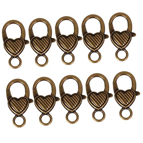 DECORNIJIA 10 Stück Herz Karabinerverschluss DIY Schmuckverschluss Schmuckzubehör Antiker Schmuckverschluss Charmearmbänder Haken Schmuck Verschluss Karabinerverschluss in Herzform Legierung DECORNIJIA 10 Stück Herz Karabinerverschluss DIY Schmuckverschluss Schmuckzubehör Antiker Schmuckverschluss Charmearmbänder Haken Schmuck Verschluss Karabinerverschluss in Herzform Legierung von DECORNIJIA