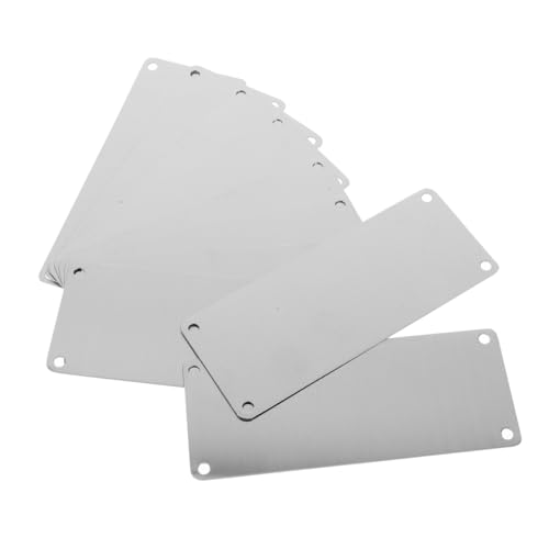 DECORNIJIA 10 Stück Namensschilder Blanko Türschilder mit Löchern Rostfreie Metallplatten für Hotel Büro DIY Gravur Professionelle und Präzise Beschriftung DECORNIJIA 10 Stück Namensschilder Blanko Türschilder mit Löchern Rostfreie Metallplatten für Hotel Büro DIY Gravur Professionelle und Präzise Beschriftung von DECORNIJIA