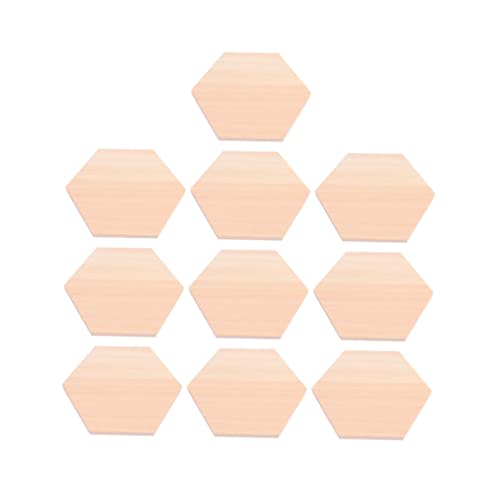 DECORNIJIA 10 Stück Polygonale Holzblöcke Kiefernholz Diy Bastelplatten für Projekte für Zeichnen und Handarbeiten DECORNIJIA 10 Stück Polygonale Holzblöcke Kiefernholz Diy Bastelplatten für Projekte für Zeichnen und Handarbeiten von DECORNIJIA