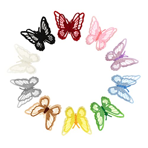 DECORNIJIA 10 Stück Schmetterlings Stickerei Aufnäher Bügel und Nähflicken für Kleidung DIY Bastelprojekte Kreative Applikationen Zufälligen Farben DECORNIJIA 10 Stück Schmetterlings Stickerei Aufnäher Bügel und Nähflicken für Kleidung DIY Bastelprojekte Kreative Applikationen Zufälligen Farben von DECORNIJIA