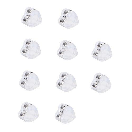 DECORNIJIA 10 Stück Silikon-herz-ohrstöpsel Ohrringe Anhänger Charme Schmuck Diy Zubehör Schmuckzubehör Herzförmiges Ohrring-accessoire Ohrring-diy-material Silver Kieselgel DECORNIJIA 10 Stück Silikon-herz-ohrstöpsel Ohrringe Anhänger Charme Schmuck Diy Zubehör Schmuckzubehör Herzförmiges Ohrring-accessoire Ohrring-diy-material Silver Kieselgel von DECORNIJIA
