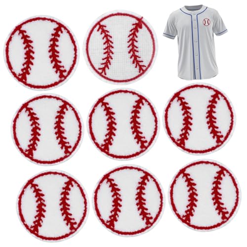 DECORNIJIA 10 Stück Teiliges Baseball Patches zum Aufnähen Bestickte Dekorative Stoffaufnäher für Jacken Mäntel und DIY Kleidung Strapazierfähig und Vielseitig für Flicken und Accessoires von DECORNIJIA