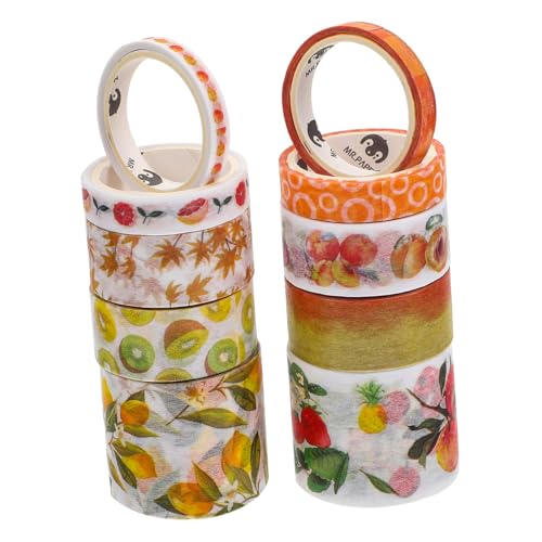 DECORNIJIA 10 Stück Teiliges Breites Washi Tape mit Japanischem Blumenmuster Dekoratives Klebeband für DIY Basteln Scrapbooking Geschenkverpackung und Tagebuchgestaltung DECORNIJIA 10 Stück Teiliges Breites Washi Tape mit Japanischem Blumenmuster Dekoratives Klebeband für DIY Basteln Scrapbooking Geschenkverpackung und Tagebuchgestaltung von DECORNIJIA