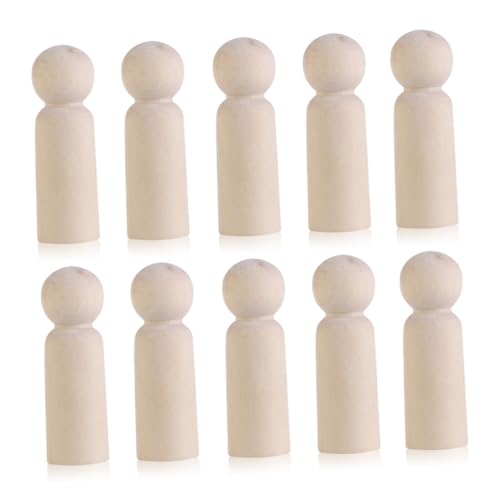 DECORNIJIA 10 Stück Teiliges DIY Holzfiguren zum Bemalen Unlackierte Holzmenschen als Hochzeit Cake Topper Personalisierbare Peg Dolls für Party und Festdeko Kreative Bastelsachen für DECORNIJIA 10 Stück Teiliges DIY Holzfiguren zum Bemalen Unlackierte Holzmenschen als Hochzeit Cake Topper Personalisierbare Peg Dolls für Party und Festdeko Kreative Bastelsachen für von DECORNIJIA