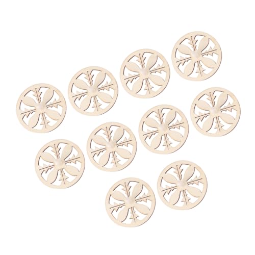 DECORNIJIA 10 Stück Teiliges DIY Holzkreisel für Naturbelassene Holzspielzeuge zum Bemalen Fördert Kreativität Hand Auge koordination und Motorische Fähigkeiten Sicher von DECORNIJIA