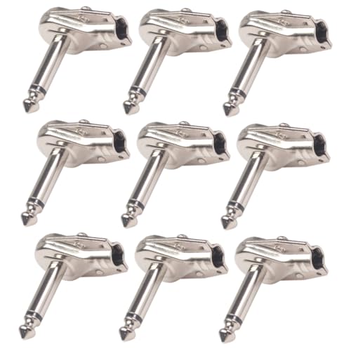 DECORNIJIA 10 Stück Teiliges Gitarrenpedal Kupplungskabel Adapter Silberne Effektpedal Stecker Platzsparend und Langlebig Kompatibel mit Pedalboard für Professionelle Gitarristen und DECORNIJIA 10 Stück Teiliges Gitarrenpedal Kupplungskabel Adapter Silberne Effektpedal Stecker Platzsparend und Langlebig Kompatibel mit Pedalboard für Professionelle Gitarristen und von DECORNIJIA