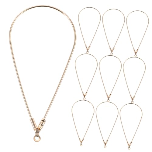 DECORNIJIA 10 Stück Teiliges Goldene Tropfen ohrringringe aus Metall Offene Beading Ohrstecker Komponenten für DIY Schmuckherstellung Leichte Vielseitige Ohrschmuck Zubehör für Basteln und von DECORNIJIA