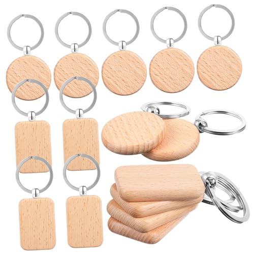DECORNIJIA 10 Stück Teiliges Holz Schlüsselanhänger Anhänger Rechteckig und Rund Blanko Holzanhänger zum Gravieren DIY Schlüsselanhänger zum Bemalen und Gestalten Leicht und Langlebig für DECORNIJIA 10 Stück Teiliges Holz Schlüsselanhänger Anhänger Rechteckig und Rund Blanko Holzanhänger zum Gravieren DIY Schlüsselanhänger zum Bemalen und Gestalten Leicht und Langlebig für von DECORNIJIA