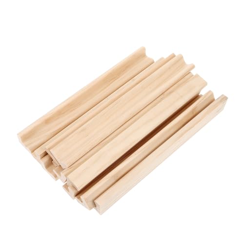DECORNIJIA 10 Stück Teiliges Holzbuchstaben Ständer für DIY Dekoration Natürliche Holzfarbe Sicher und für und Lernen mit Kindern von DECORNIJIA