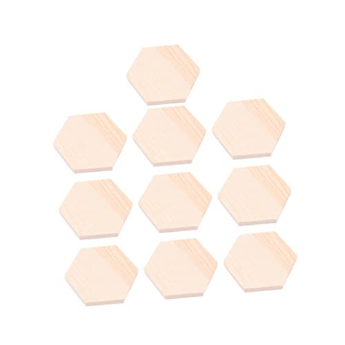 DECORNIJIA 10 Stück Teiliges Holzklötze für Bastelarbeiten Sechseckige Diy Holzplatten Hochwertigem Kiefernholz für Projekte und Dekorationen DECORNIJIA 10 Stück Teiliges Holzklötze für Bastelarbeiten Sechseckige Diy Holzplatten Hochwertigem Kiefernholz für Projekte und Dekorationen von DECORNIJIA