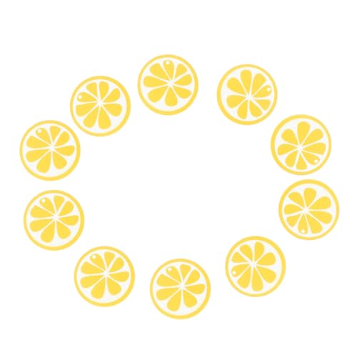 DECORNIJIA 10 Stück Teiliges Holzscheiben Zitrone Form DIY Holzanhänger Sommerparty Dekorationen mit Bohrung zum Aufhängen für Wand Tür Fenster Kreative Bastelideen DECORNIJIA 10 Stück Teiliges Holzscheiben Zitrone Form DIY Holzanhänger Sommerparty Dekorationen mit Bohrung zum Aufhängen für Wand Tür Fenster Kreative Bastelideen von DECORNIJIA