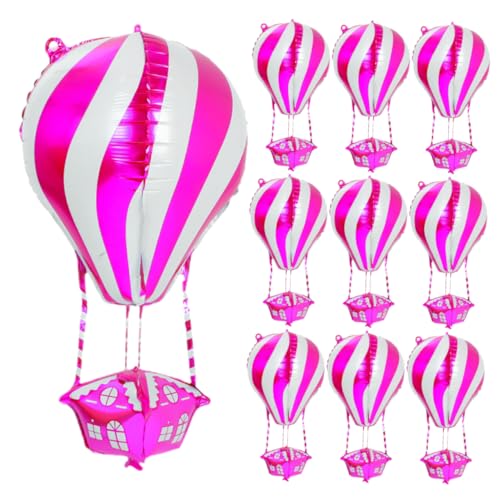 DECORNIJIA 10 Stück Teiliges Hot Air Balloon Aluminium Folienballons Lebendige Lichtechte Dekoration für Geburtstage Shower und Festliche Partys Auffällige Form Vielseitig Einsetzbar DECORNIJIA 10 Stück Teiliges Hot Air Balloon Aluminium Folienballons Lebendige Lichtechte Dekoration für Geburtstage Shower und Festliche Partys Auffällige Form Vielseitig Einsetzbar von DECORNIJIA
