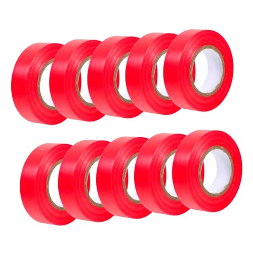 DECORNIJIA 10 Stück Teiliges Isolierband PVC Elektro Klebeband Wasserfest Farbig für Kabelreparatur Isolierung Wickeln und Schutz von Elektrischen Leitungen Innen und Außen DECORNIJIA 10 Stück Teiliges Isolierband PVC Elektro Klebeband Wasserfest Farbig für Kabelreparatur Isolierung Wickeln und Schutz von Elektrischen Leitungen Innen und Außen von DECORNIJIA