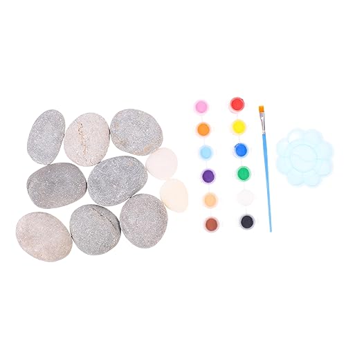 DECORNIJIA 10 Stück Teiliges Malsteine mit Pinsel Mischpalette und Farbpigmenten für Kunstprojekte für Erwachsene Große Glatte Steine Sofort zum Bemalen DECORNIJIA 10 Stück Teiliges Malsteine mit Pinsel Mischpalette und Farbpigmenten für Kunstprojekte für Erwachsene Große Glatte Steine Sofort zum Bemalen von DECORNIJIA