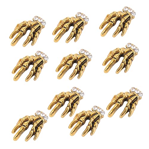 DECORNIJIA 10 Stück Teiliges Nagelkunst aus Legierung mit Skelett Hand Design Diy Maniküre Dekoration für Natürliche und Künstliche Nägel Geeignet für Salon und Zuhause Vielseitige Nail Art DECORNIJIA 10 Stück Teiliges Nagelkunst aus Legierung mit Skelett Hand Design Diy Maniküre Dekoration für Natürliche und Künstliche Nägel Geeignet für Salon und Zuhause Vielseitige Nail Art von DECORNIJIA