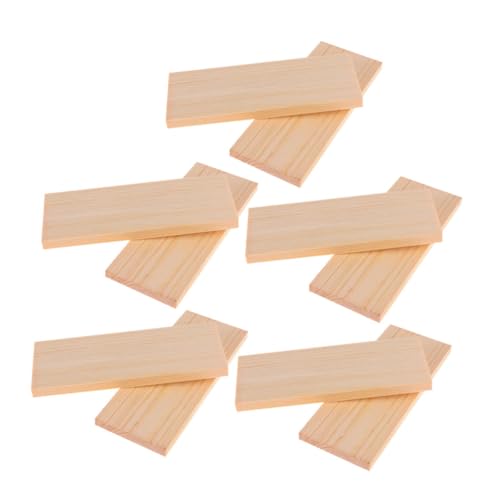 DECORNIJIA 10 Stück Teiliges Rechteckige Kiefernholzbretter Vielseitig für DIY Bastelprojekte Modellbau Schulprojekte und Heimdekoration Stabile Verzugsfreie Holzplatten für Kreative DECORNIJIA 10 Stück Teiliges Rechteckige Kiefernholzbretter Vielseitig für DIY Bastelprojekte Modellbau Schulprojekte und Heimdekoration Stabile Verzugsfreie Holzplatten für Kreative von DECORNIJIA