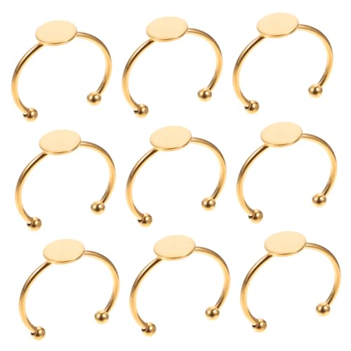 DECORNIJIA 10 Stück Teiliges Set DIY Ring Tray mit Einstellbaren Ringrohlingen Langlebigen Edelstahlringen für Kreative Schmuckherstellung und Designs für und Persönliche Projekte DECORNIJIA 10 Stück Teiliges Set DIY Ring Tray mit Einstellbaren Ringrohlingen Langlebigen Edelstahlringen für Kreative Schmuckherstellung und Designs für und Persönliche Projekte von DECORNIJIA