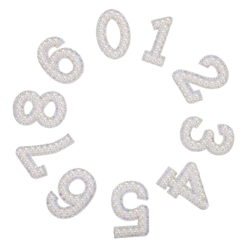 DECORNIJIA 10 Stück Teiliges Strass Aufnäher Zahlen mit Perlen zum Aufbügeln Glitzernde Jeans Applikationen Einfache Anwendung DIY Kleidung Dekoration für Jacken Taschen Vielseitig für Partys DECORNIJIA 10 Stück Teiliges Strass Aufnäher Zahlen mit Perlen zum Aufbügeln Glitzernde Jeans Applikationen Einfache Anwendung DIY Kleidung Dekoration für Jacken Taschen Vielseitig für Partys von DECORNIJIA